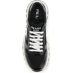 Black Recycled Polyamide Athletic Sneakers