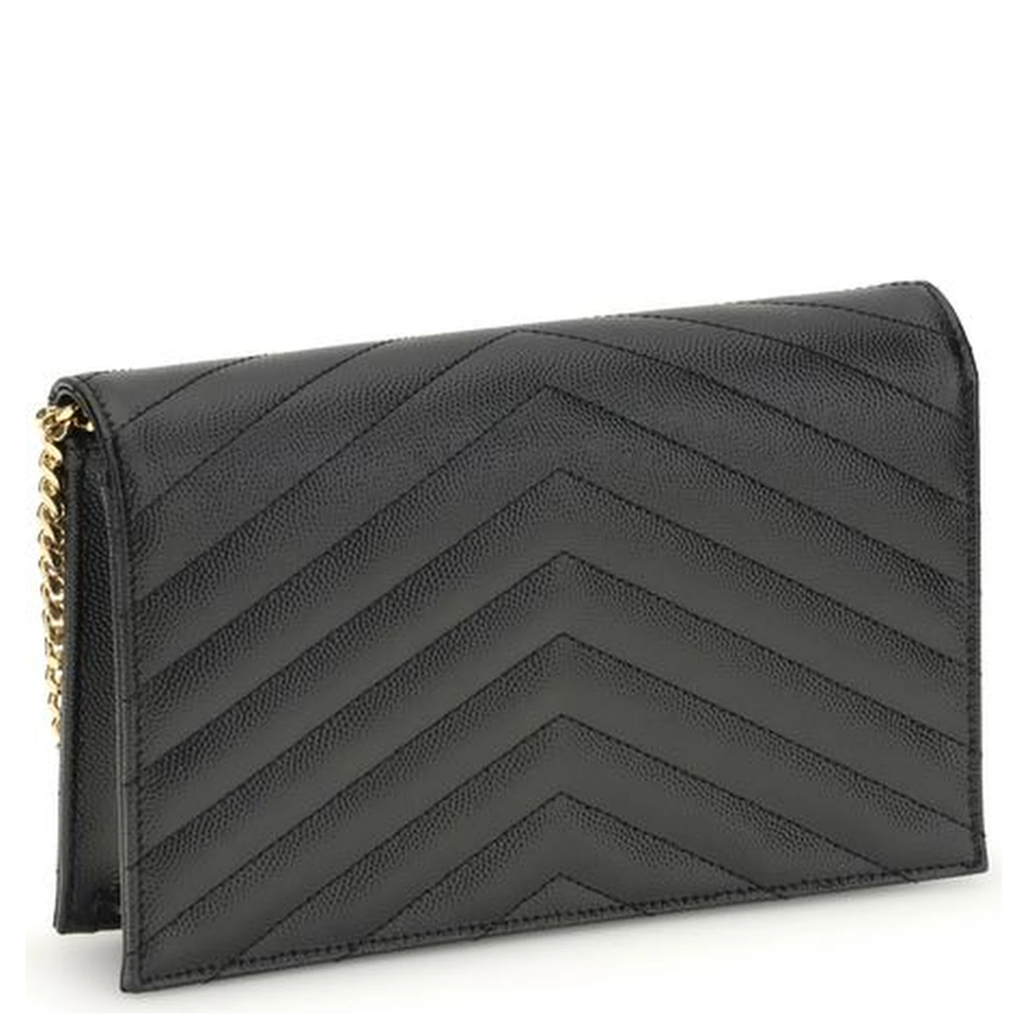 حقيبة كتف بوس توروس من جلد العجل الأسود