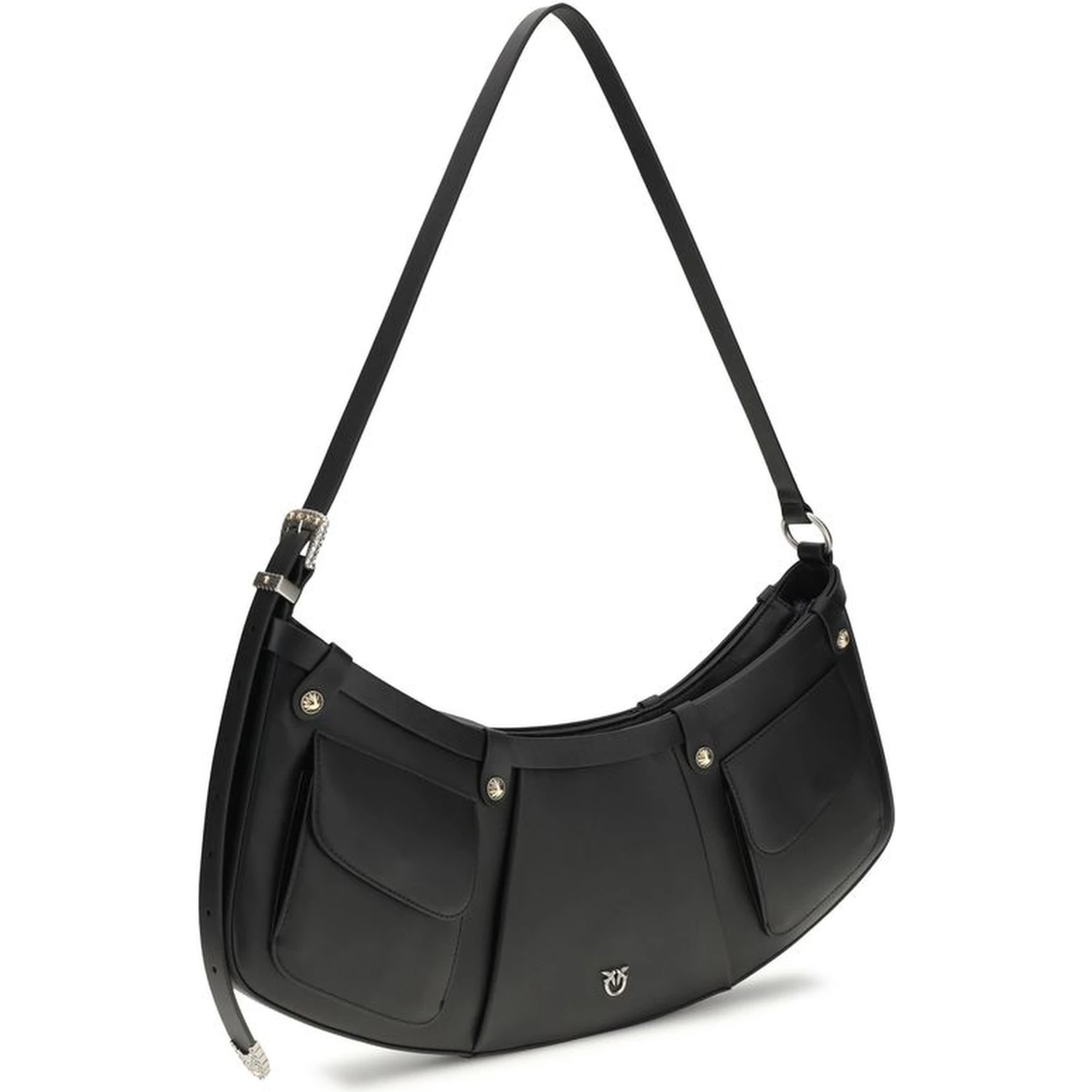 Black Calf Leather Bos Taurus Shoulder Bag