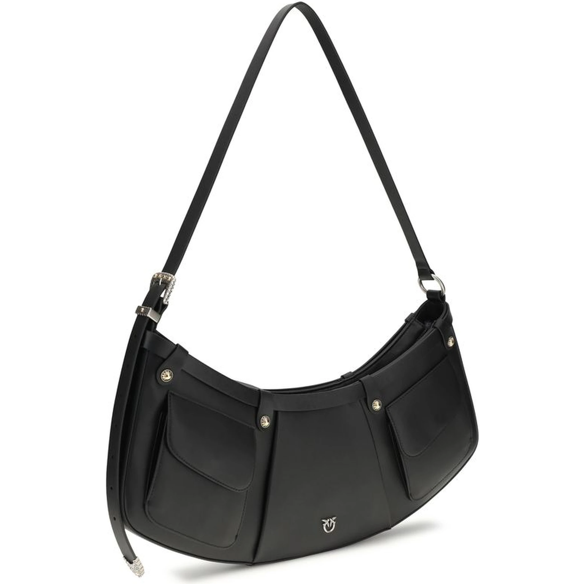 Black Calf Leather Bos Taurus Shoulder Bag