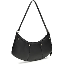 Black Calf Leather Bos Taurus Shoulder Bag