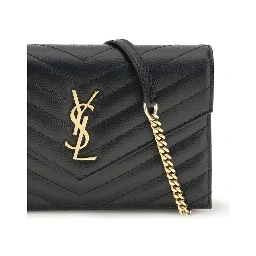 حقيبة كتف بوس توروس من جلد العجل الأسود