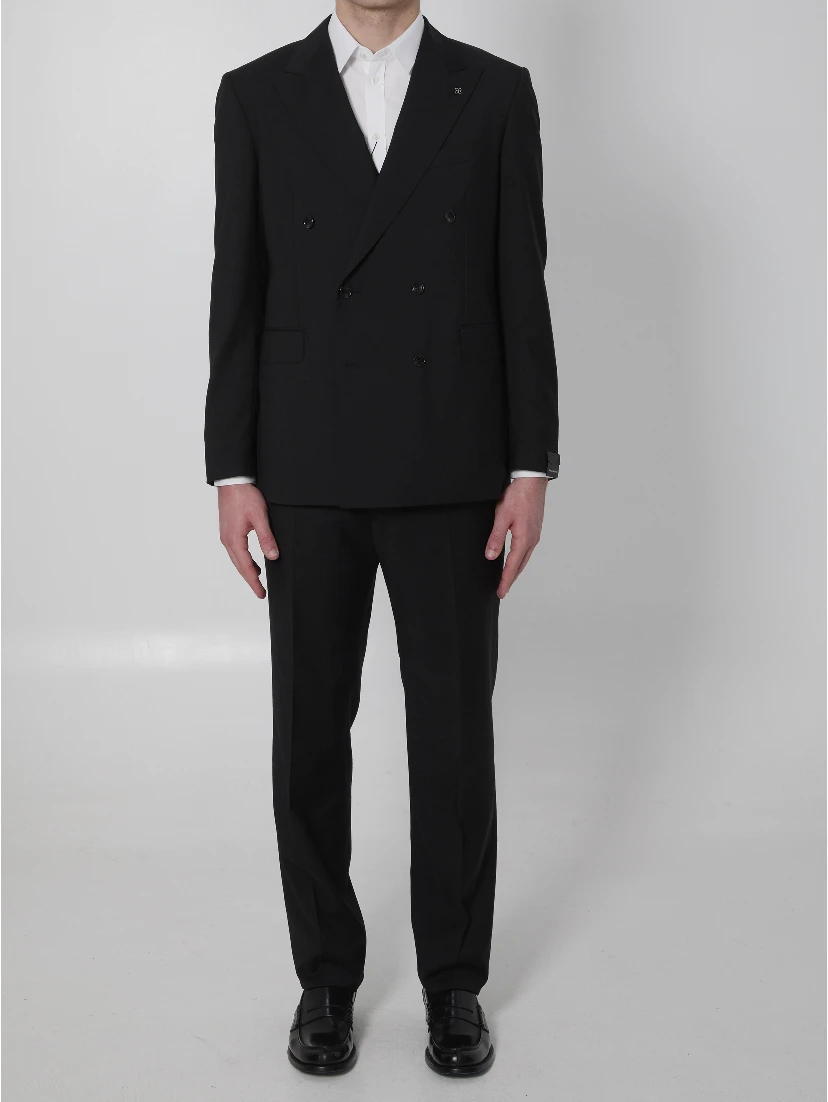 Super 110s virgin wool double-breasted suit