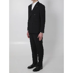 Super 110s virgin wool double-breasted suit