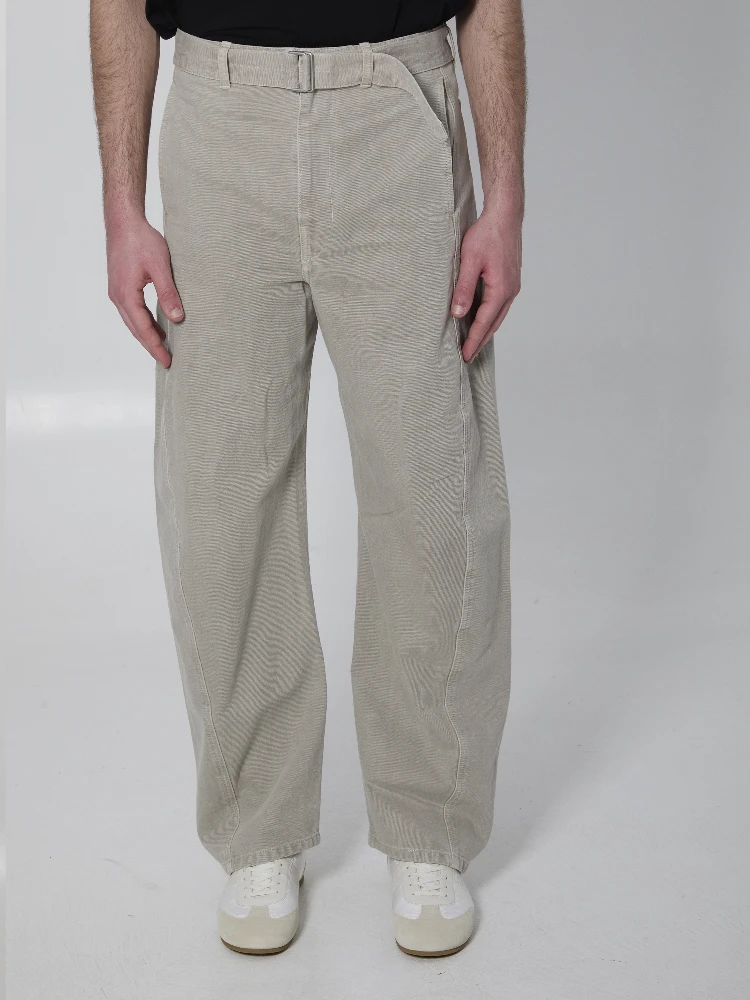 Twisted belted pants