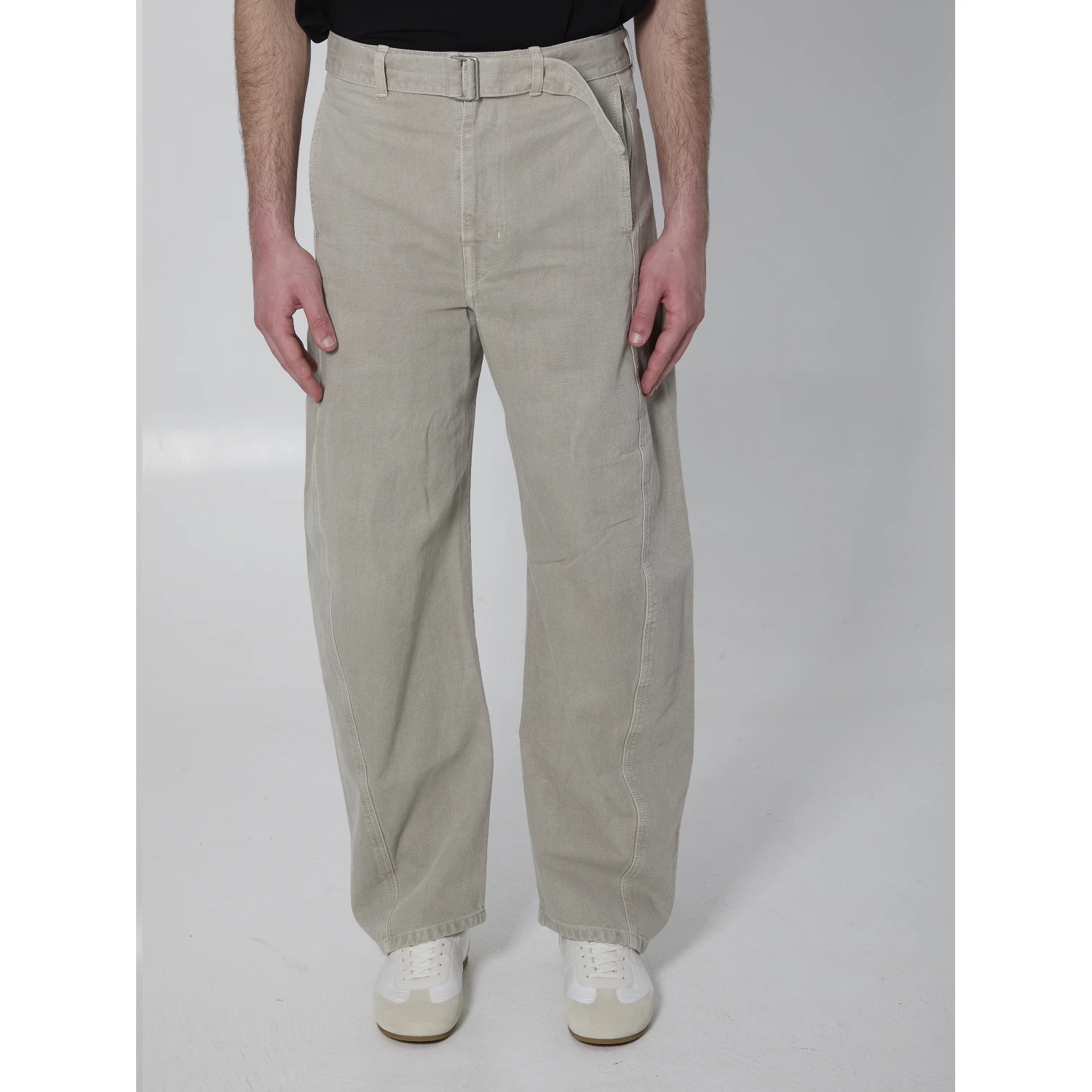 Twisted belted pants