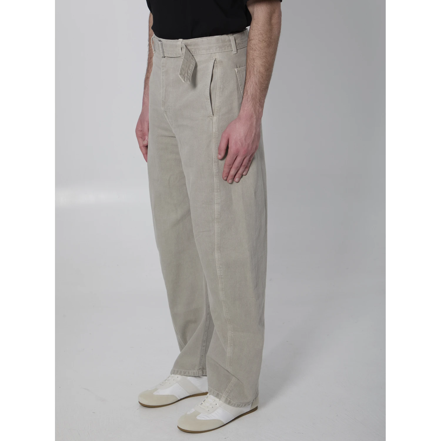 Twisted belted pants