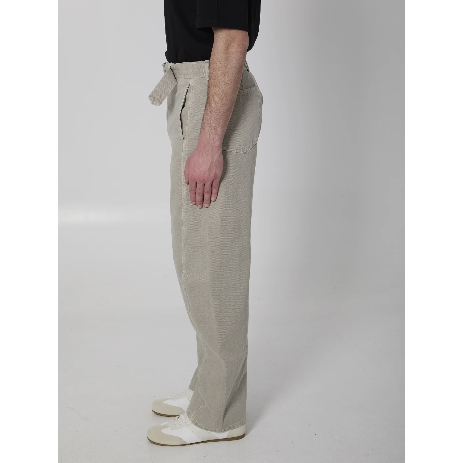 Twisted belted pants