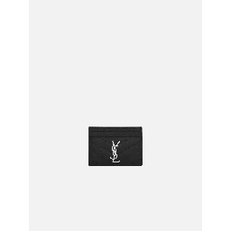 SAINT LAURENT CASSANDRE METELASSE card holder