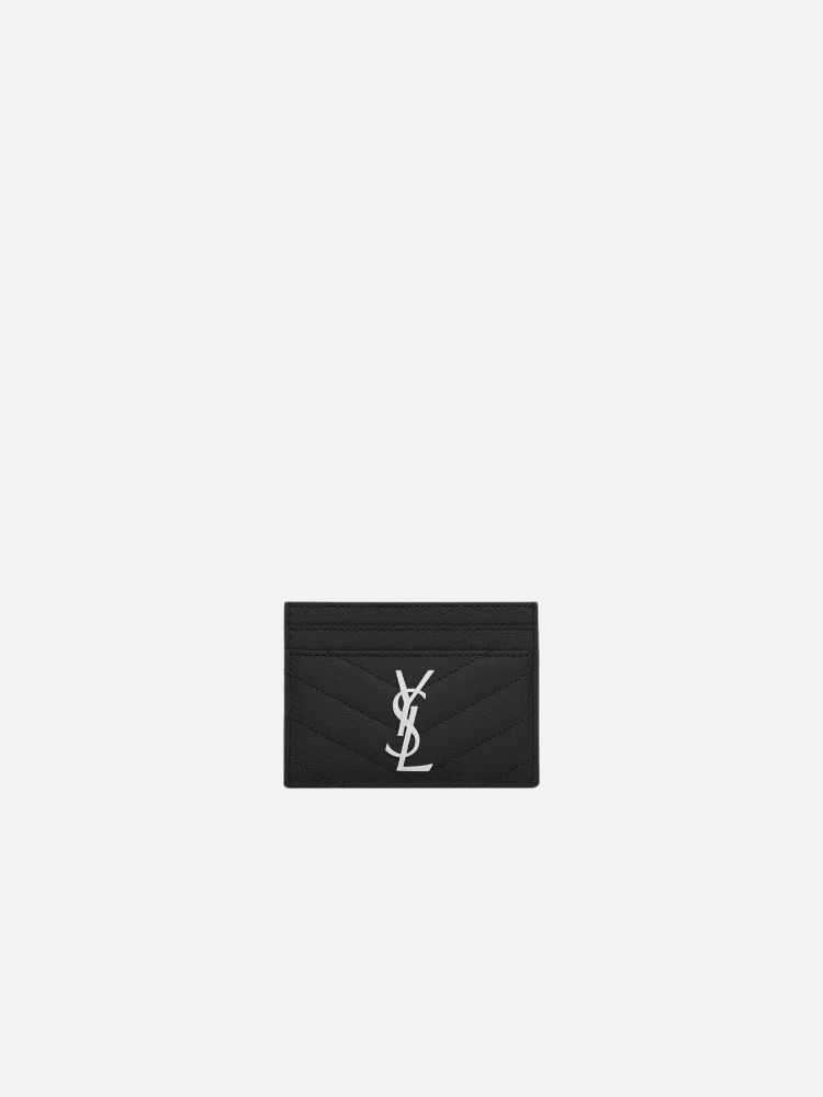 SAINT LAURENT CASSANDRE METELASSE card holder