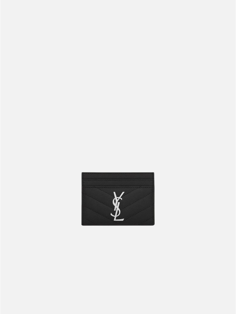 SAINT LAURENT CASSANDRE METELASSE card holder