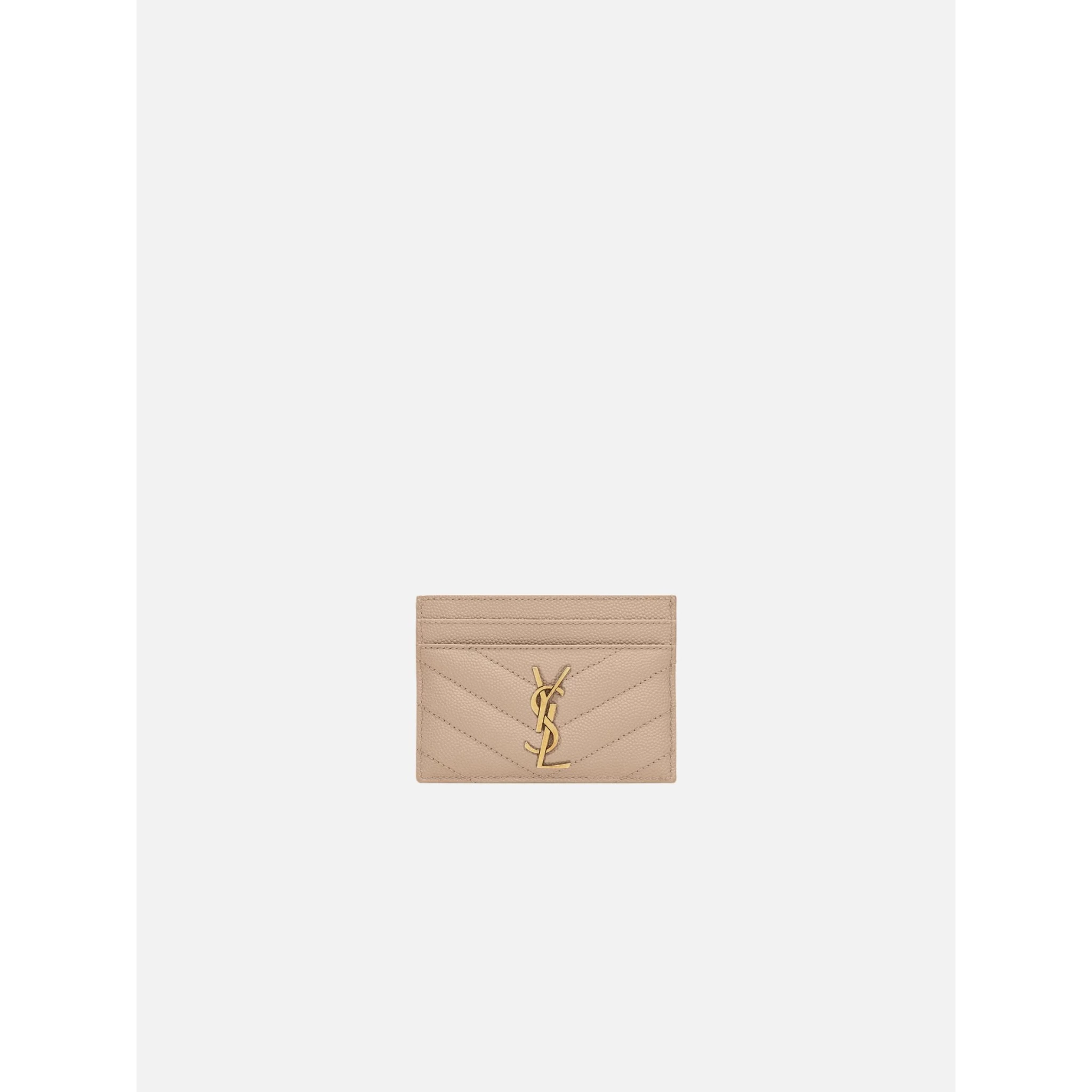 SAINT LAURENT CASSANDRE METELASSE card holder