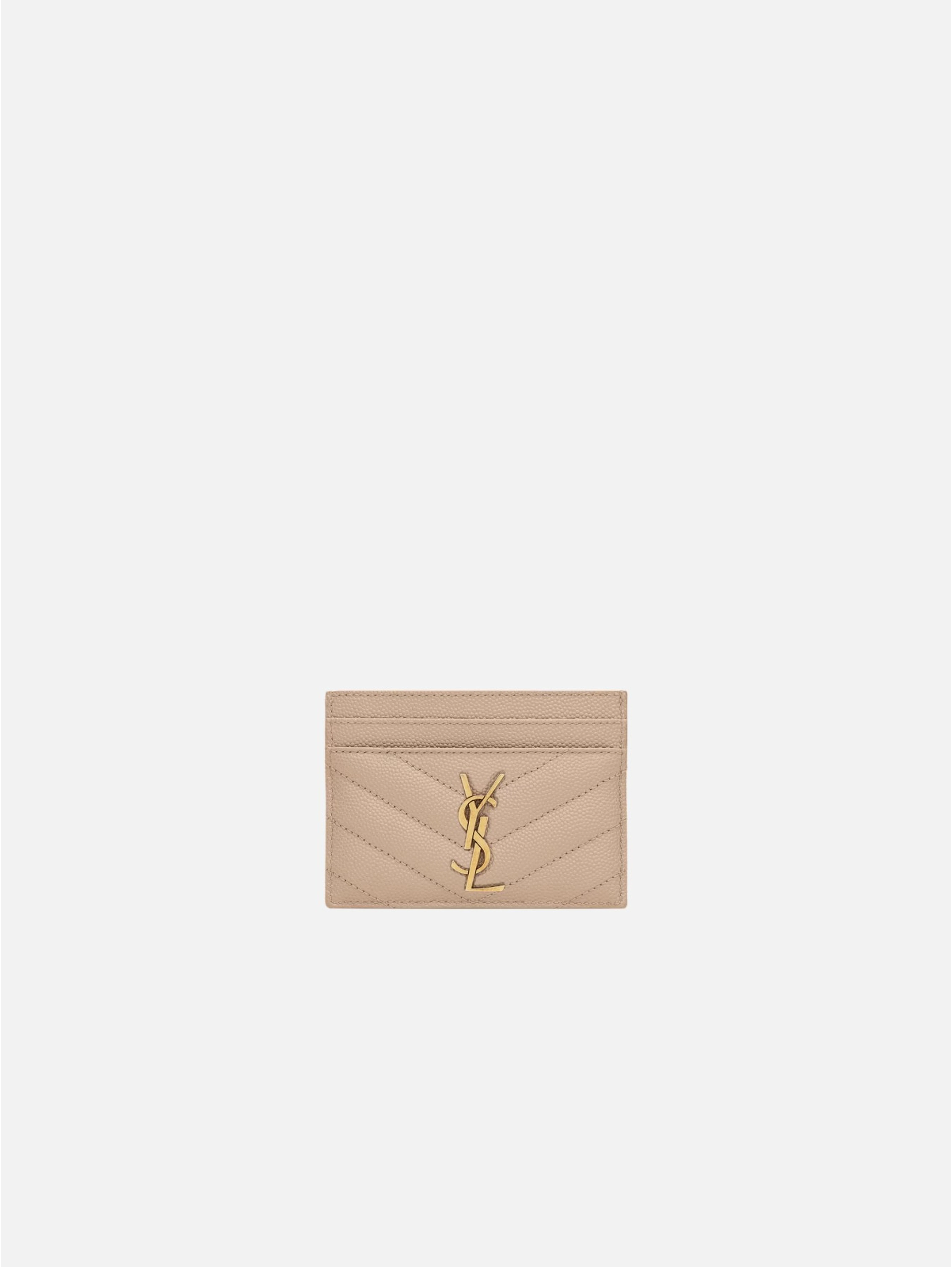 SAINT LAURENT CASSANDRE METELASSE card holder