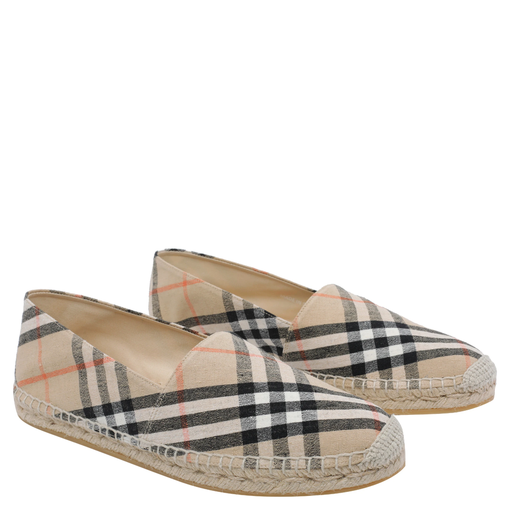 حذاء بربري مسطح بيج