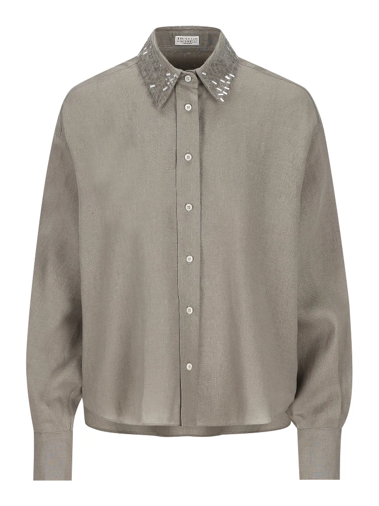 Brunello Cucinelli Shirts Grey