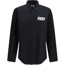 Black Cotton Dress Shirt
