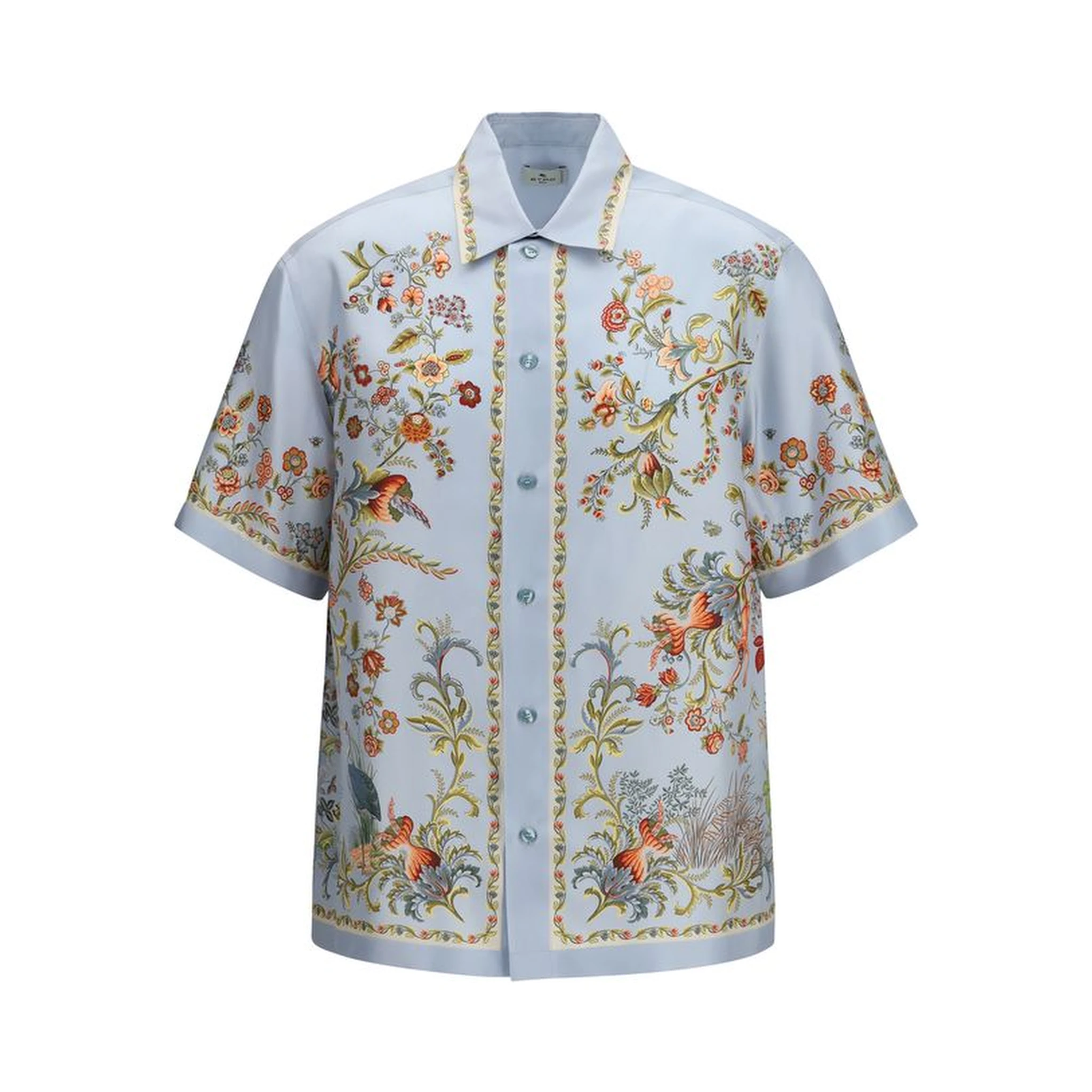 Multicolor Silk Pattern Shirt