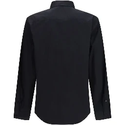 Black Cotton Dress Shirt