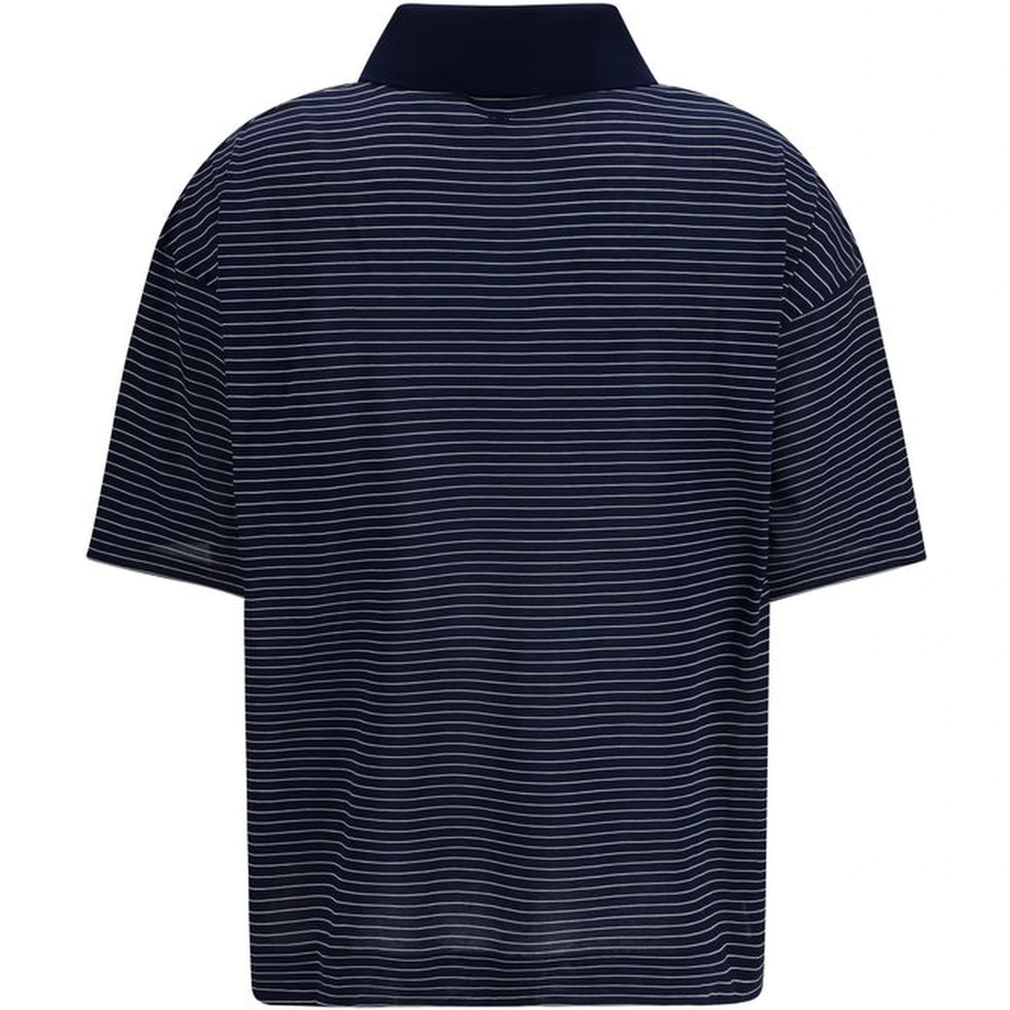 Blue Cotton Polo Shirt