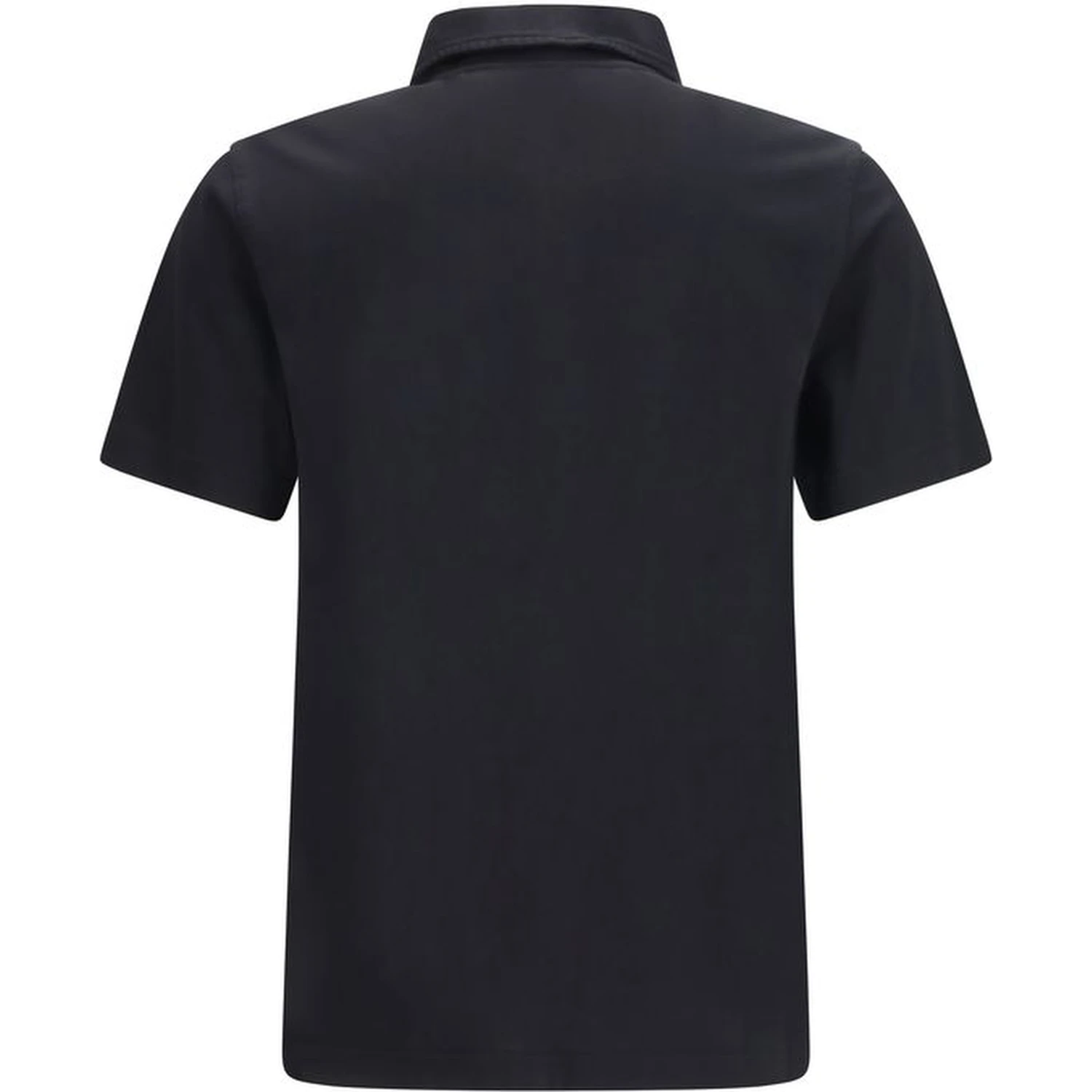 Blue Cotton Polo Shirt