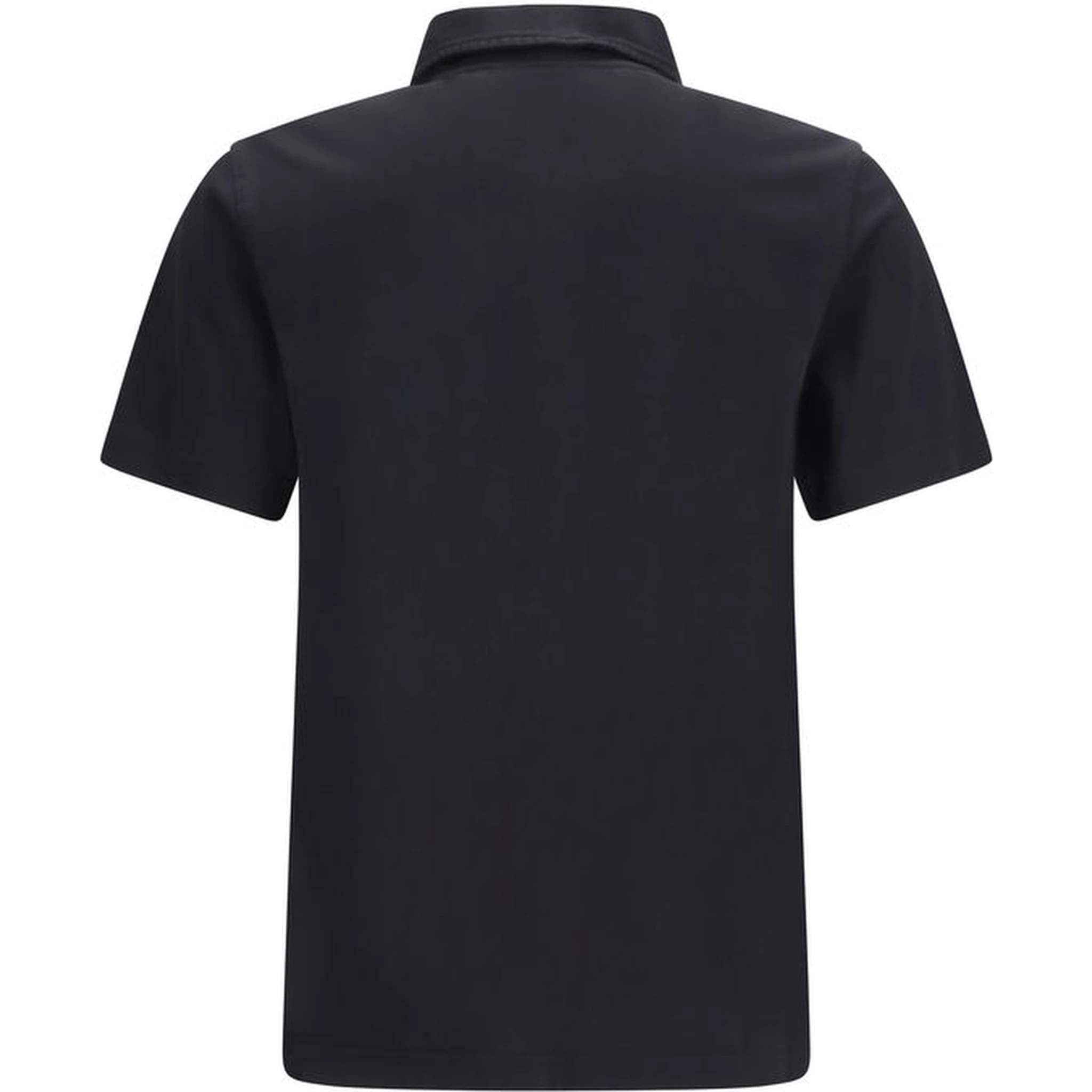 Blue Cotton Polo Shirt