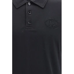 Blue Cotton Polo Shirt