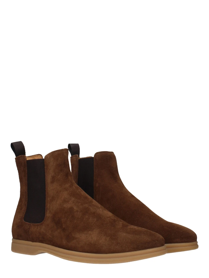 Brown Leather Ankle Boots