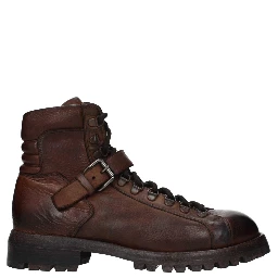 Brown Leather Ankle Boots