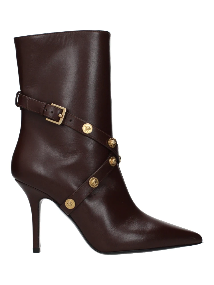 Brown Leather Ankle Boots