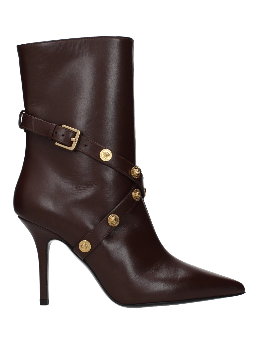 Brown Leather Ankle Boots