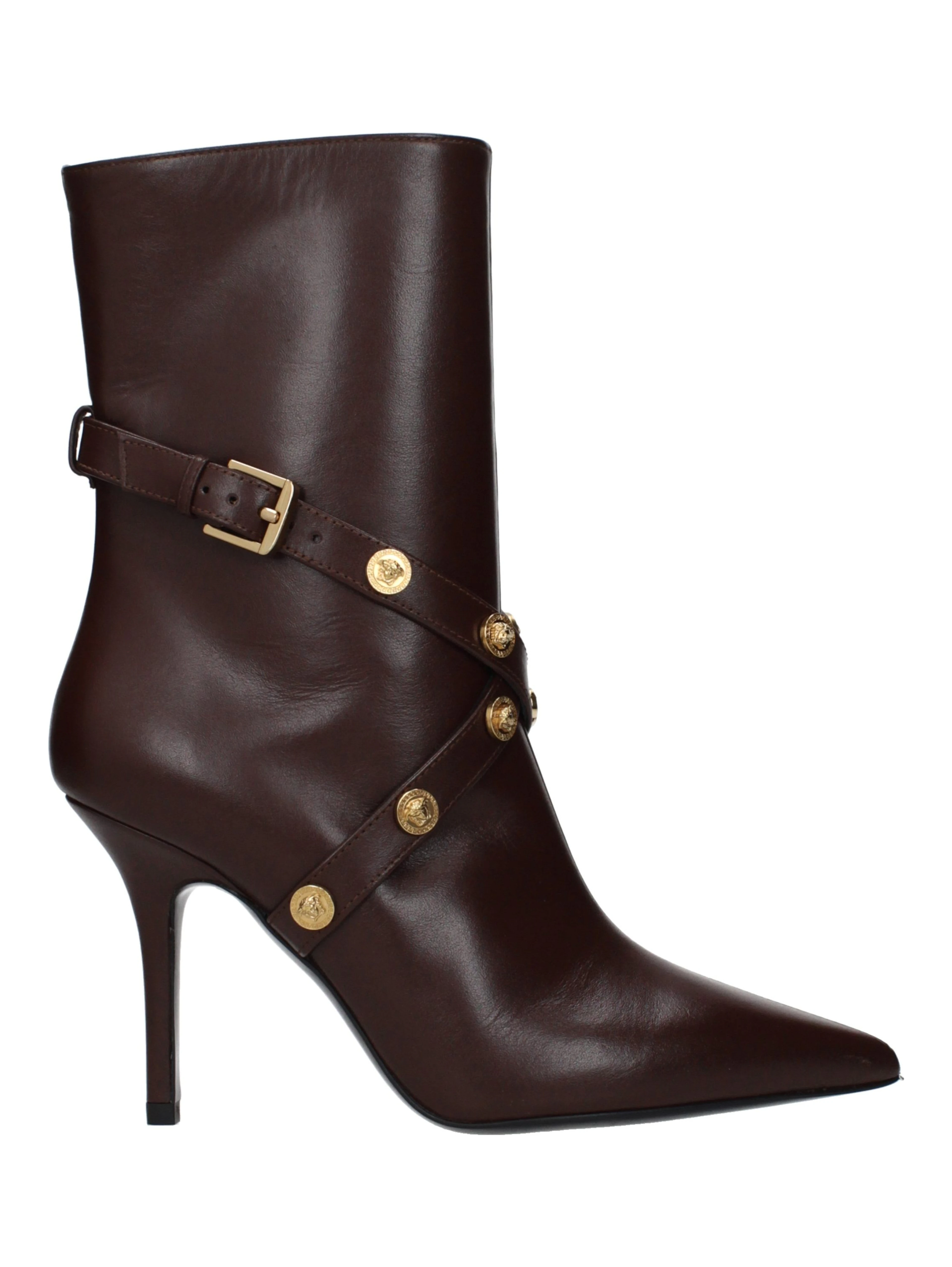 Brown Leather Ankle Boots