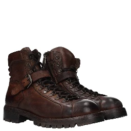 Brown Leather Ankle Boots