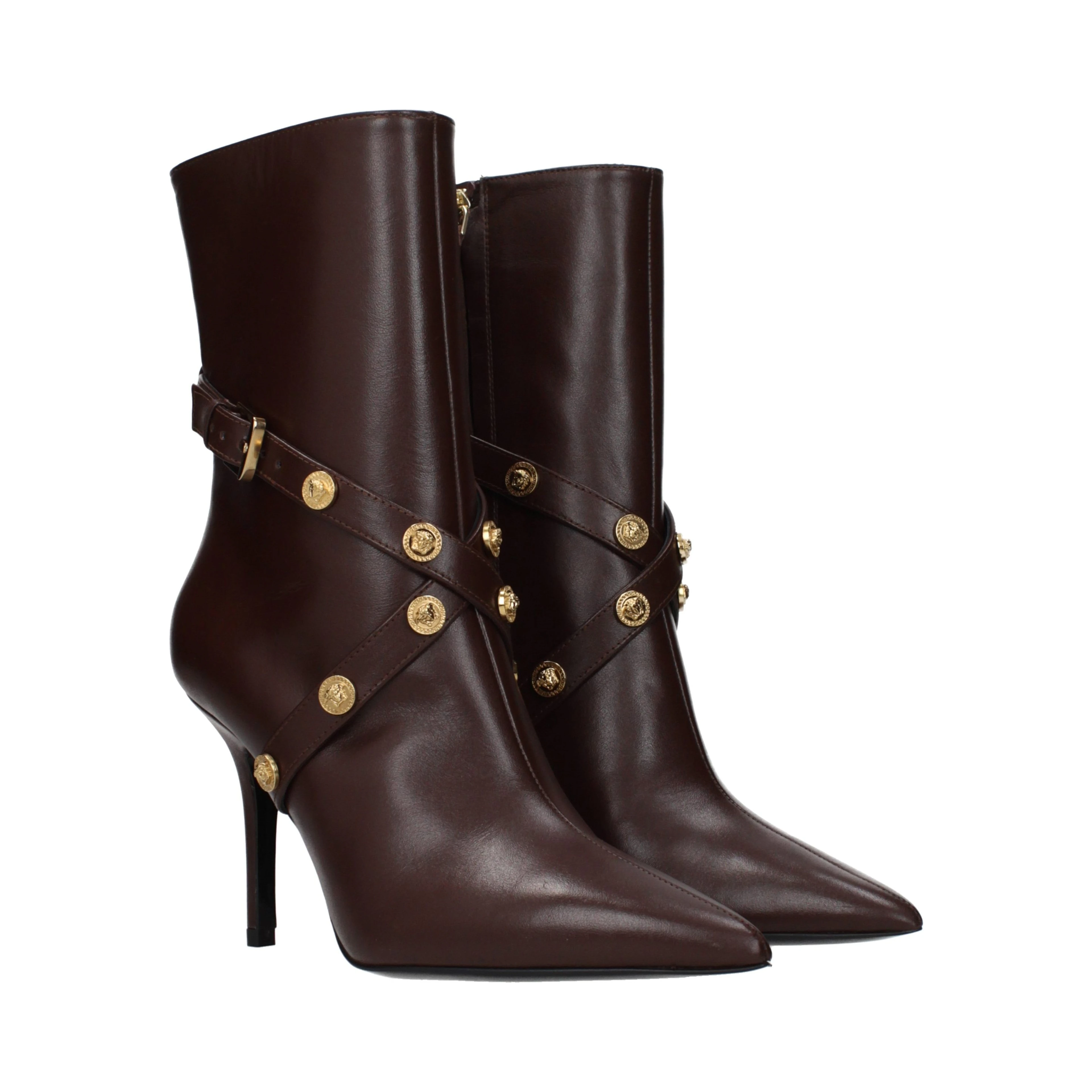 Brown Leather Ankle Boots