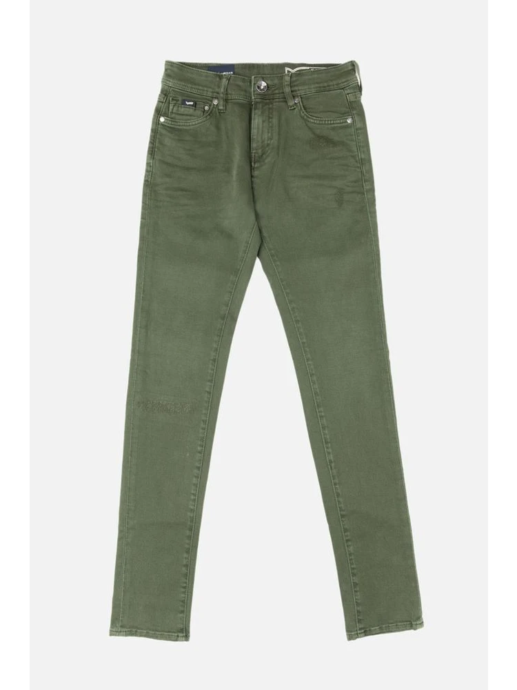 Green Cotton Jeans Denim