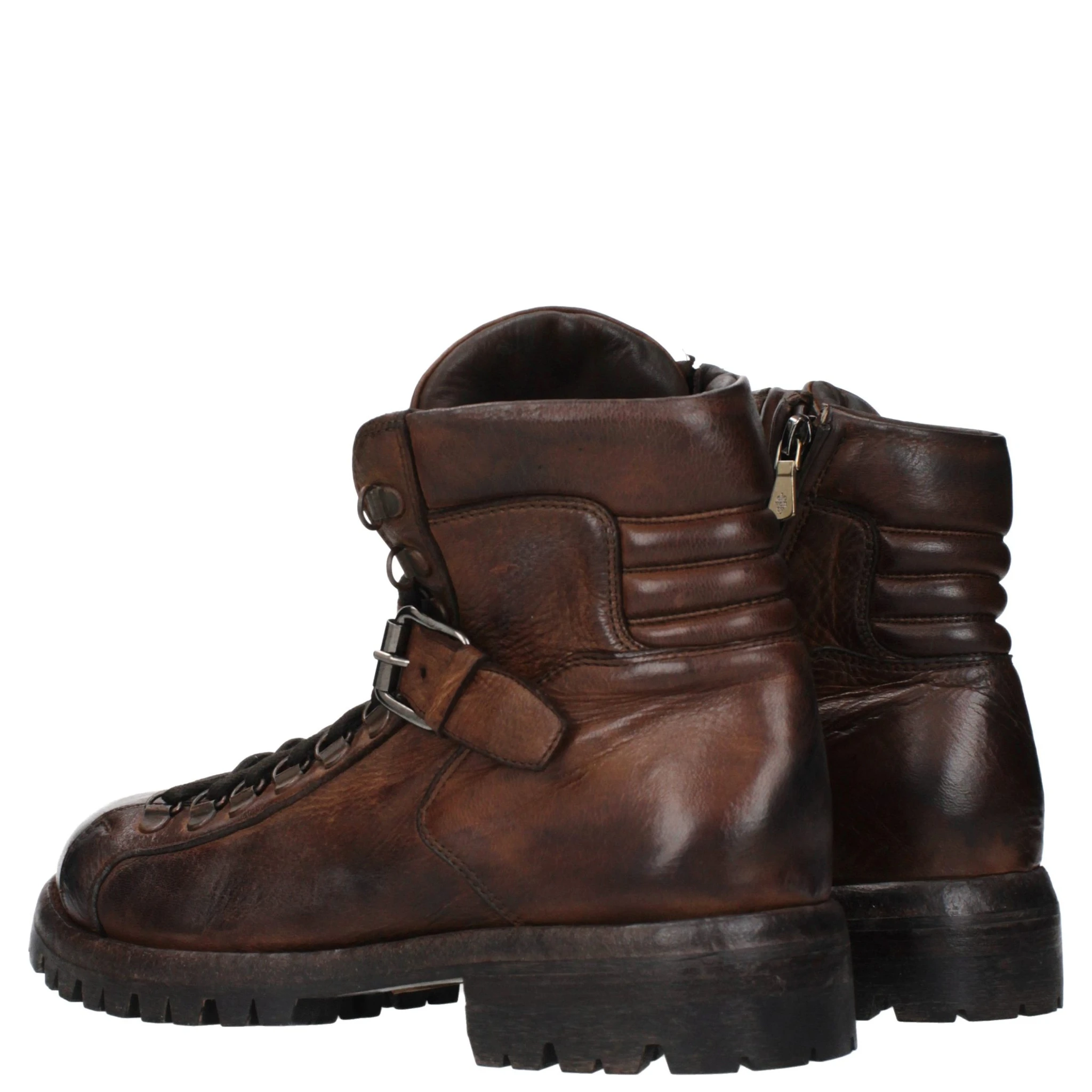 Brown Leather Ankle Boots