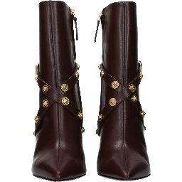 Brown Leather Ankle Boots