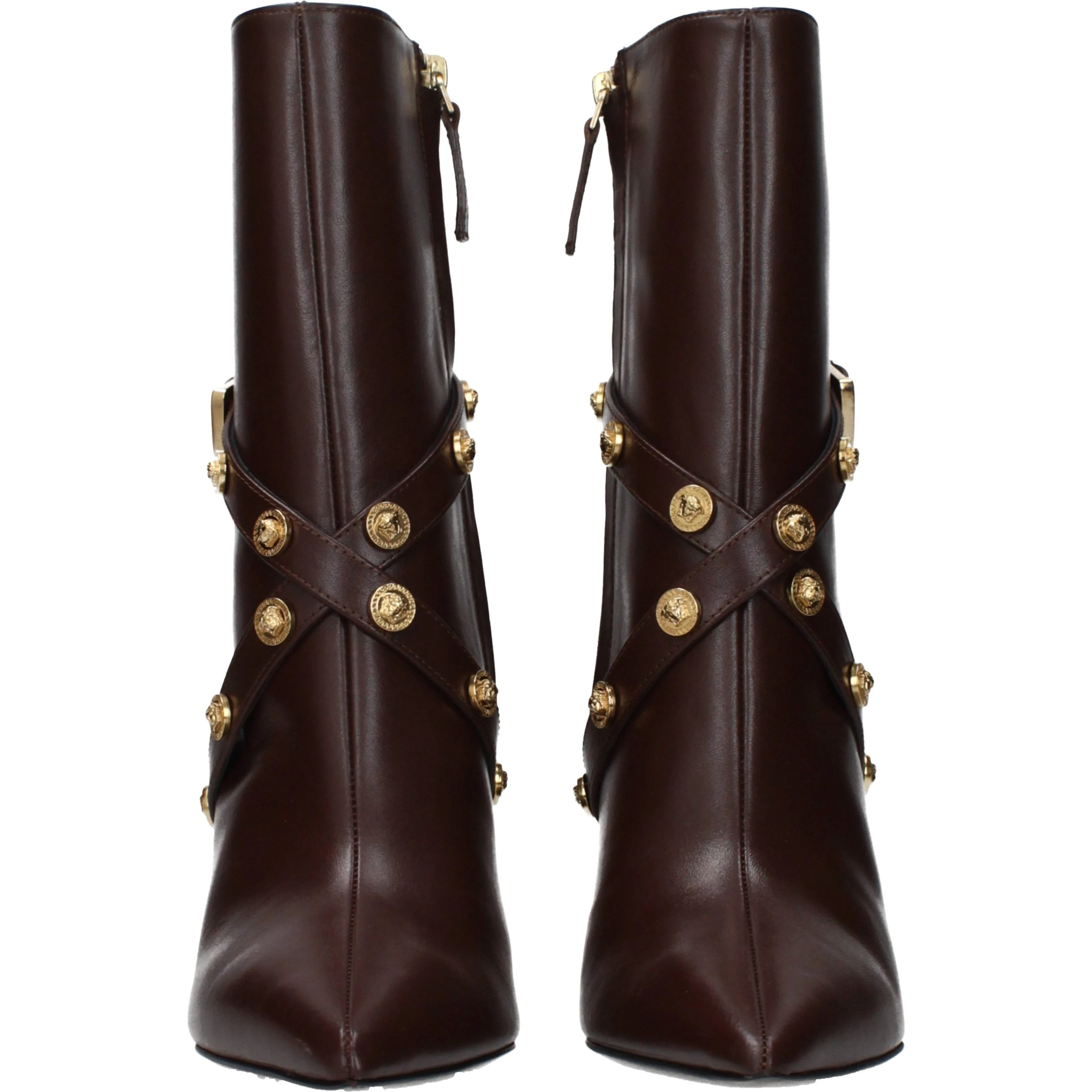 Brown Leather Ankle Boots