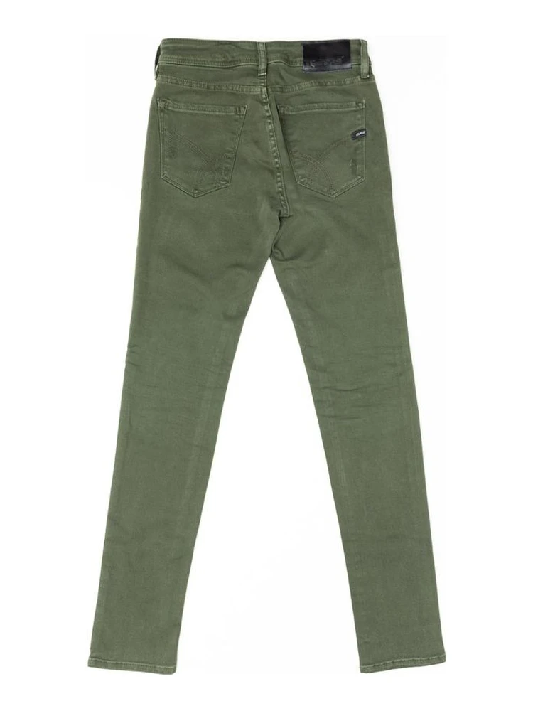 Green Cotton Jeans Denim alternative