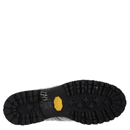 Gray Fabric Ankle Boots