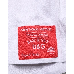 White Cotton Short Sleeves Crew Neck T-shirt