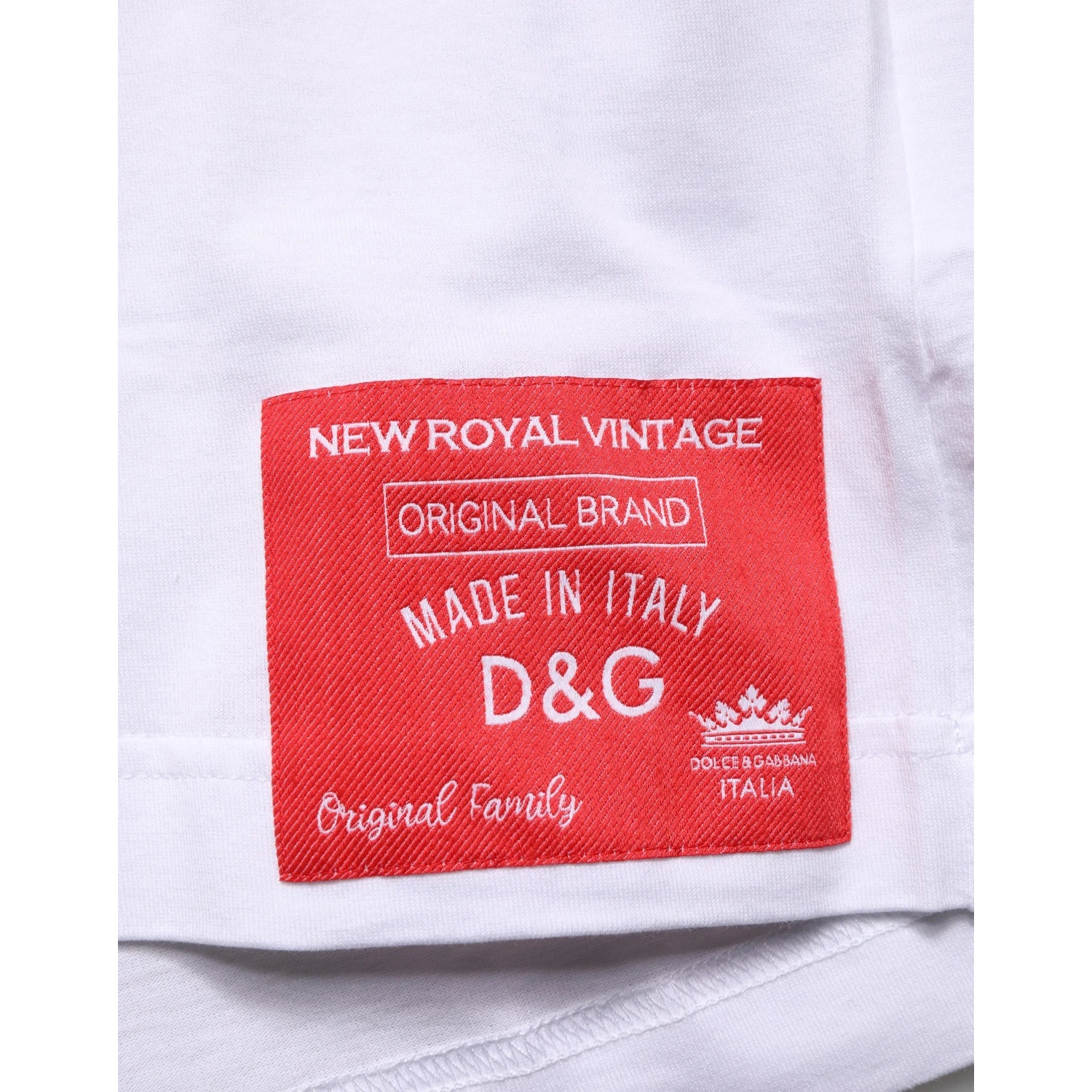 White Cotton Short Sleeves Crew Neck T-shirt