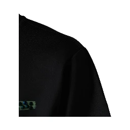 Black Have Fun Embellished Crew Neck T-shirt