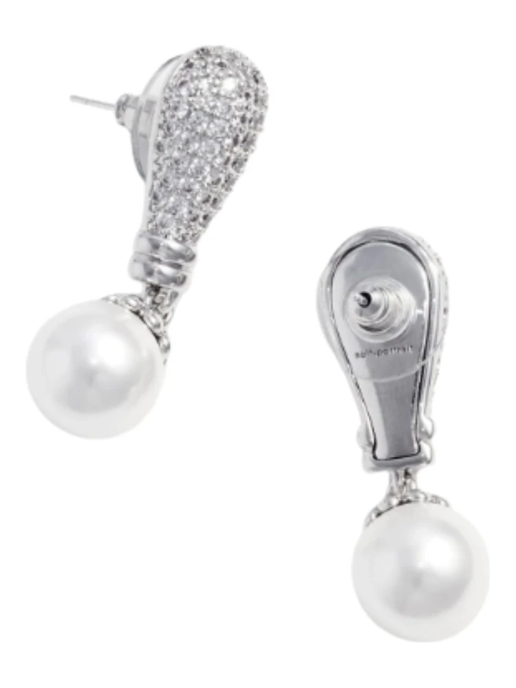 CRYSTAL PEARL DROP EARRINGS alternative