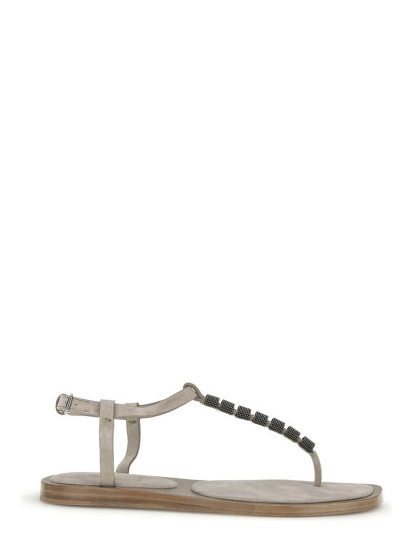 Blue Calf Leather Bos Taurus Strap-On Sandals