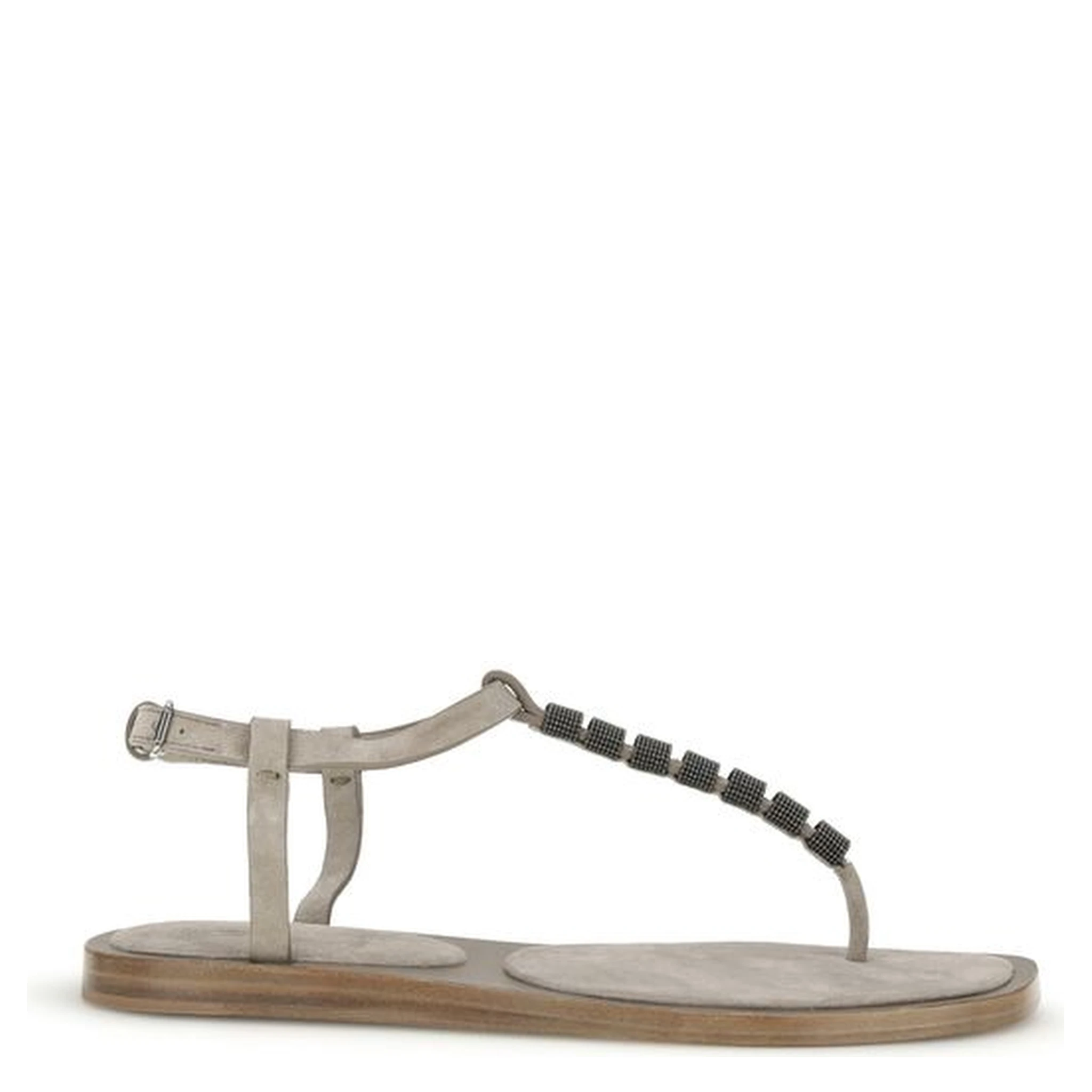 Blue Calf Leather Bos Taurus Strap-On Sandals