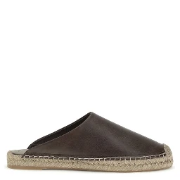 Brown Calf Leather Bos Taurus Mules