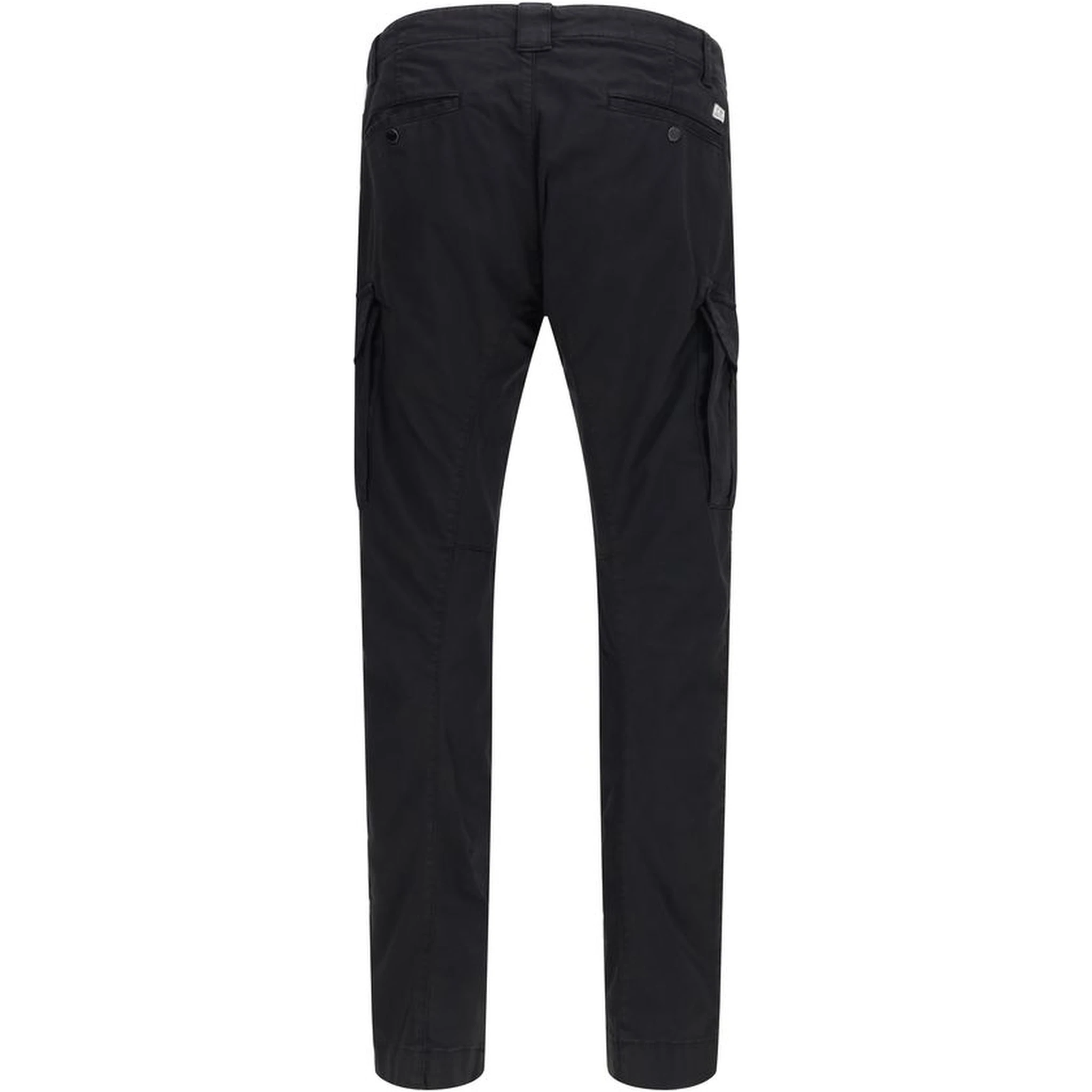 Black Cotton Cargo Pants