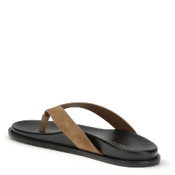 Multicolor Calf Leather Bos Taurus Flip-Flop Sandals