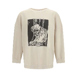 Beige Cotton Sweatshirt