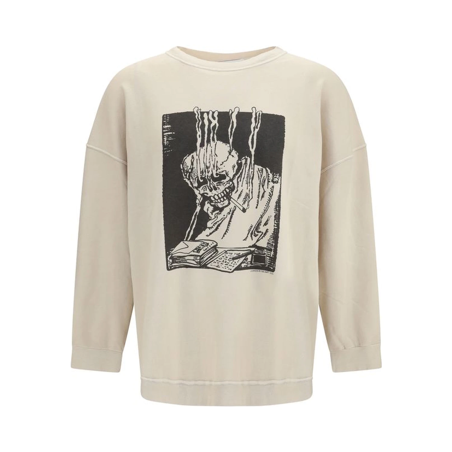 Beige Cotton Sweatshirt